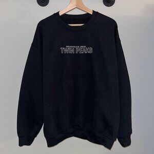 Black Twin Peaks Soundtrack David Lynch TV Series Horror Crewneck Sweatshirt